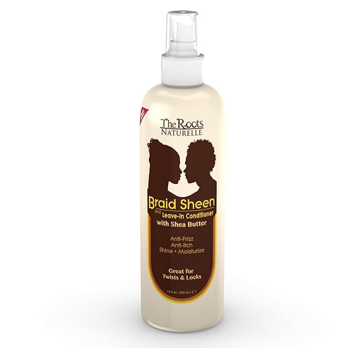 The Roots Naturelle Braid Sheen Braid Spray (1 Bottle -12 Fluid Ounces). Hair Moisturizer Enriche... | Amazon (US)
