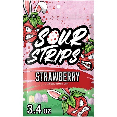 Sour Strips Strawberry Easter Candy - 3.4oz | Target