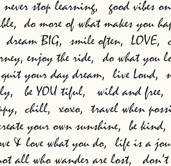 RoomMates RMK9005WP Dream Big Script Black RMK9005, 20.5" x 16.5 feet | Amazon (US)