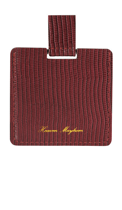 Heaven Mayhem Mirror Compact in Burgundy. | Revolve Clothing (Global)