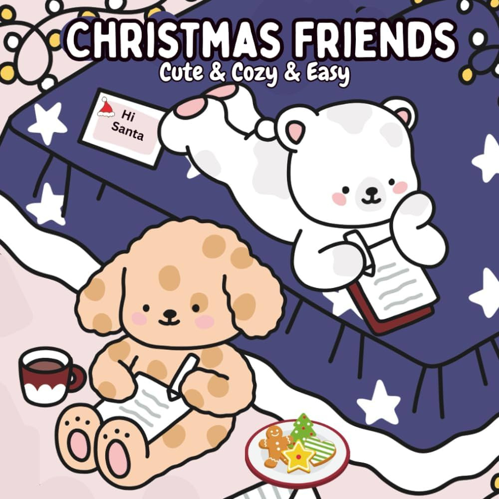 Christmas Friends: A Cute & Cozy & Easy Coloring Book Featuring Adorable Animals in Cozy Sweaters... | Amazon (US)