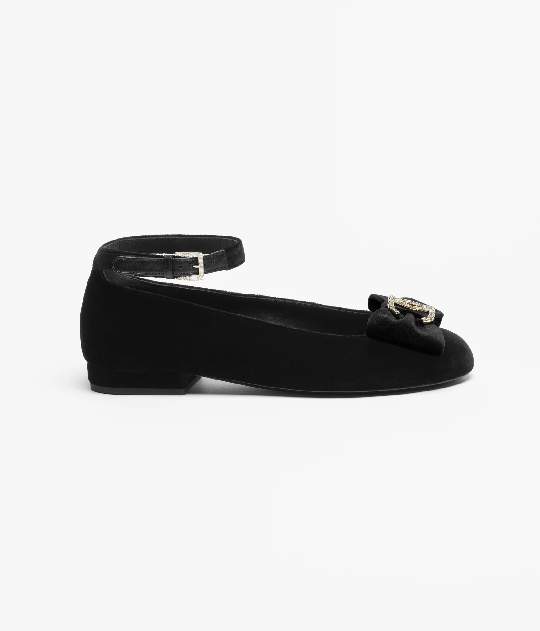 Mary janes - Velvet, strass & metal, black — Fashion | CHANEL | Chanel, Inc. (US)