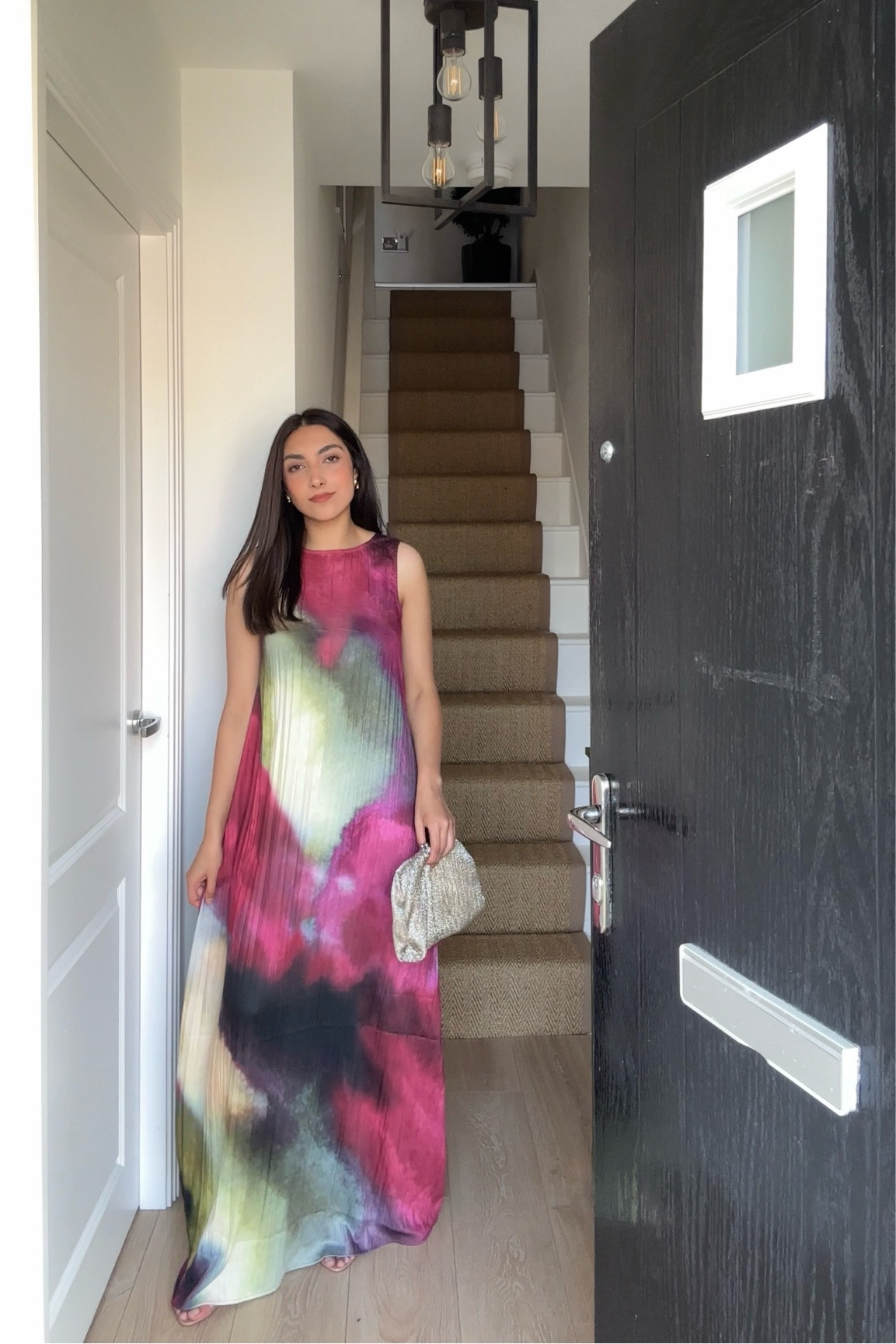 Summer evening dress, tie dye dress, sleeveless dress, satin dress, summer wedding, summer party, garden party, satin maxi dress, holiday dinner, destination wedding, 

#LTKstyletip #LTKeurope #LTKSeasonal