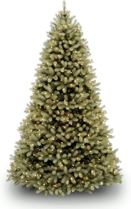National Tree Company Pre-Lit 'Feel Real' Artificial Full Downswept Christmas Tree, Green, Dougla... | Amazon (US)