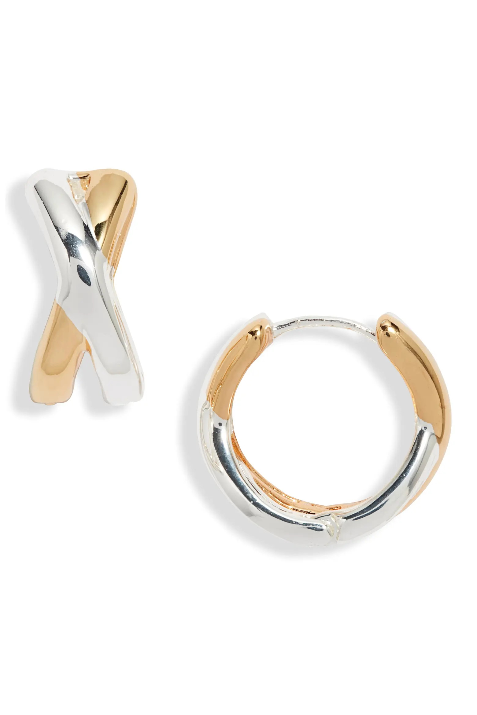 Demi Fine Crisscross Huggie Hoop Earrings | Nordstrom | Nordstrom