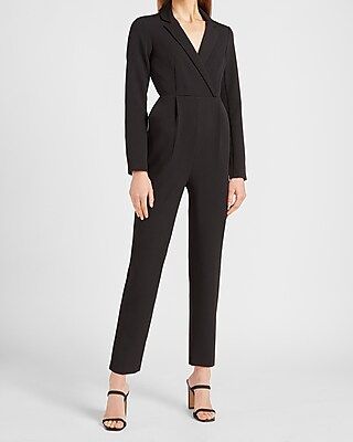 Long Sleeve Blazer Jumpsuit | Express