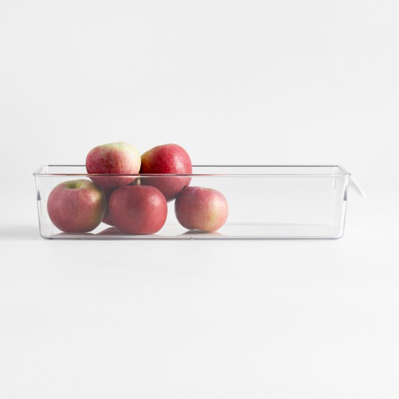 OXO Good Grips Medium Fridge Organizer Bin 5.75"x14.8" | Crate & Barrel | Crate & Barrel