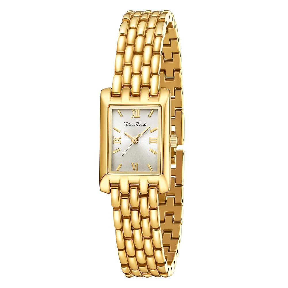 Diaofendi Gold Watches for Women Luxury Ladies Quartz Wrist Watches Stainless Steel Bracelet,Vint... | Amazon (US)