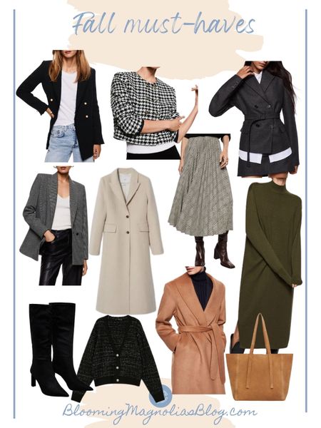 30% off everything on minimum purchase of $200! Use code EXTRA30. 

• tweed jacket •
Checked pleated skirt •
Knitted dress • fitted wool coat • houndstooth wool blend blazer • buttons tweed blazer • knee high boots • leather shopper bag • wool blazer with belt • metallic yarn tweed cardigan • leather boots • double breasted coat • check suit blazer 

#LTKsalealert #LTKSeasonal #LTKstyletip