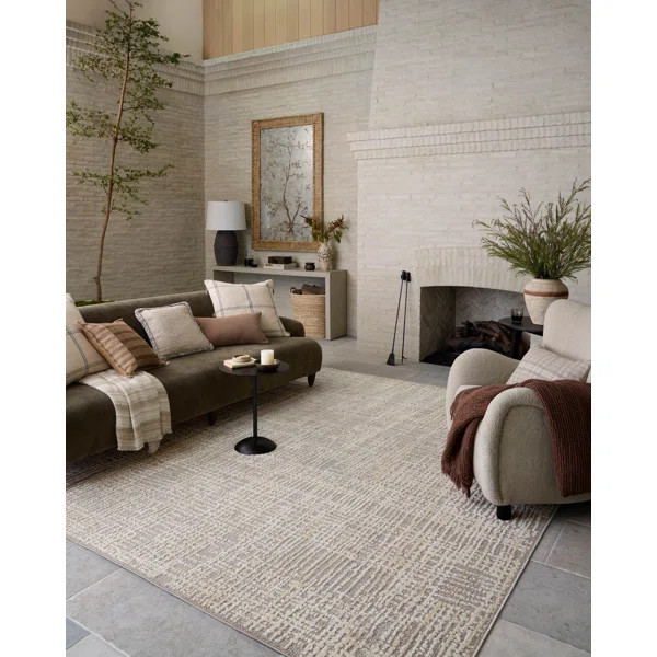 Amber Lewis x Loloi Bexley Natural / Dove Area Rug | Wayfair North America