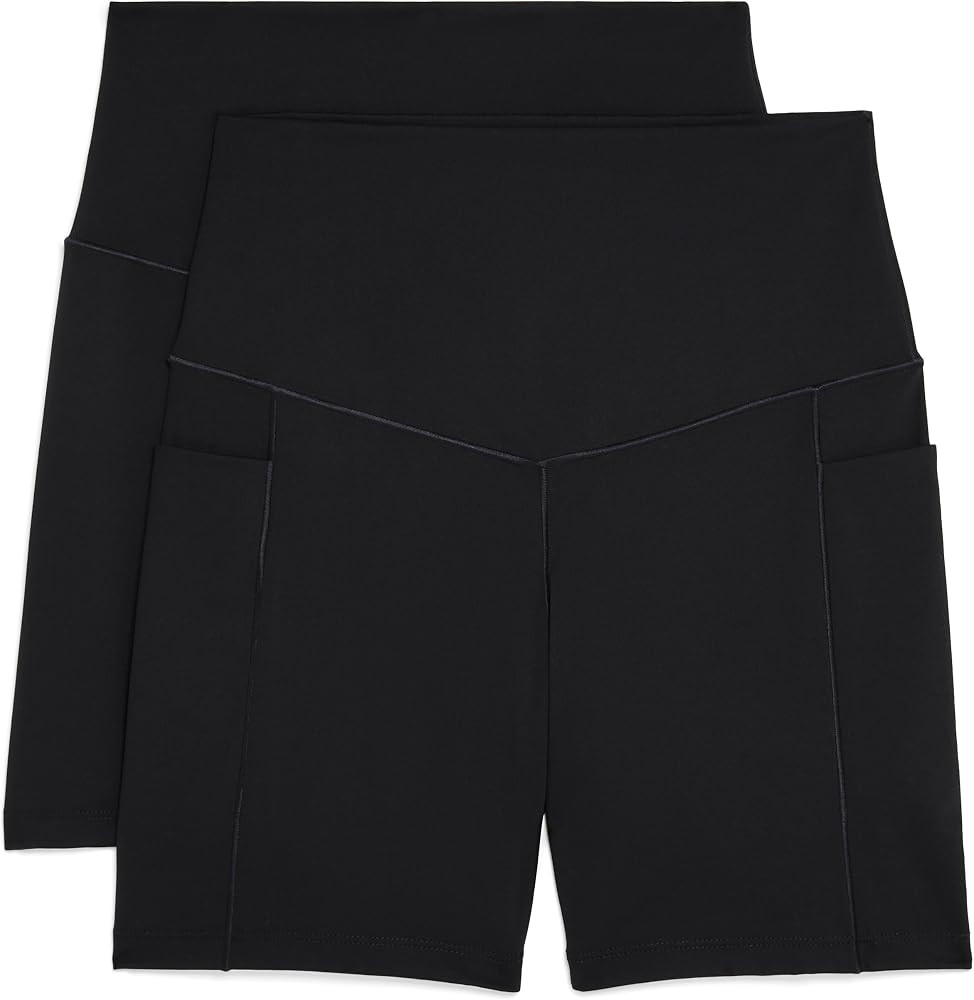 Danskin Women's 2 Pack Motivate Pocket 5" Bike Shorts | Amazon (US)