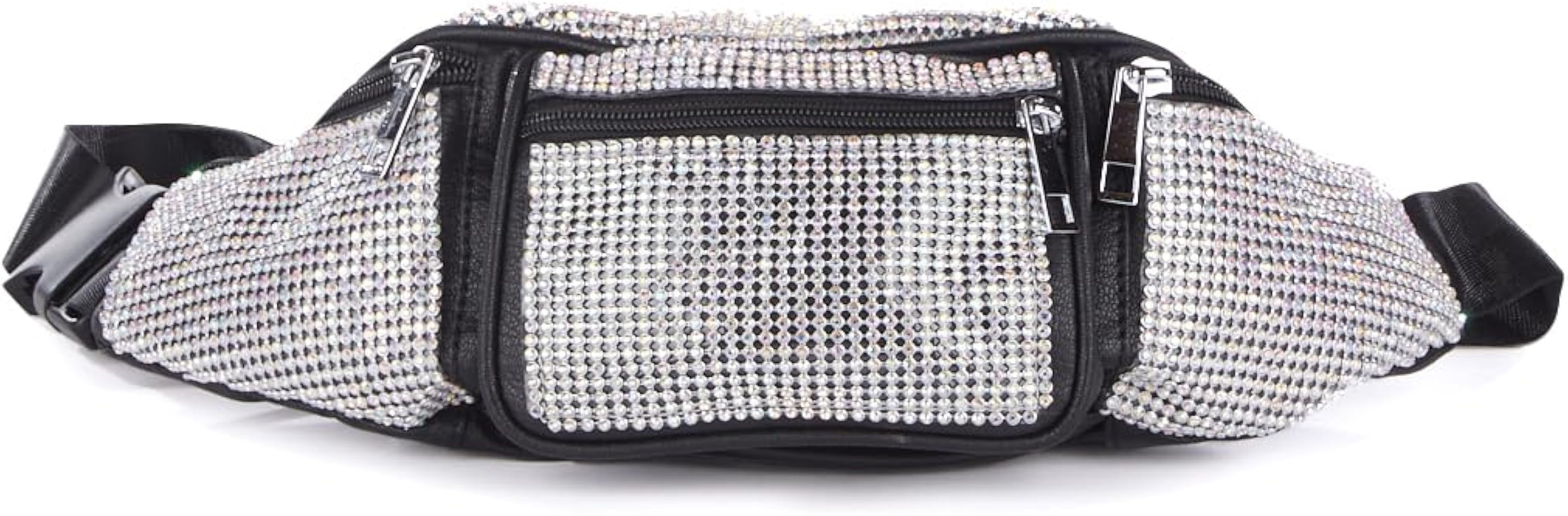 Dolls Kill Gimme The Loot Rhinestone Fanny by Poster Grl – Sparkly Waist Bag with Adjustable St... | Amazon (US)