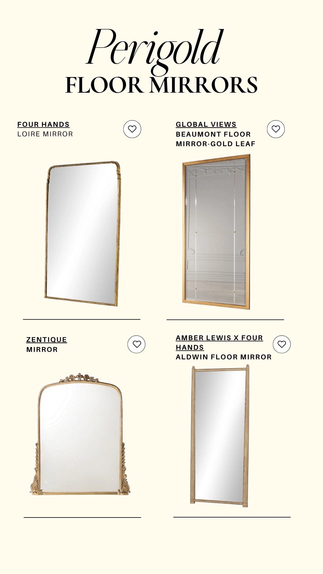 A floor mirror that makes every corner feel bigger, brighter, and more beautiful. Loving these Perigold pieces for their sleek, designer feel. ✨ #Perigold #HomeDesign 

#LTKStyleTip #LTKHome