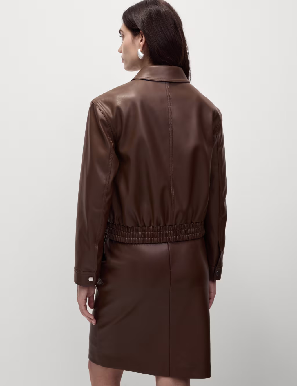 Faux Leather Harrington Jacket | Marks & Spencer (UK)