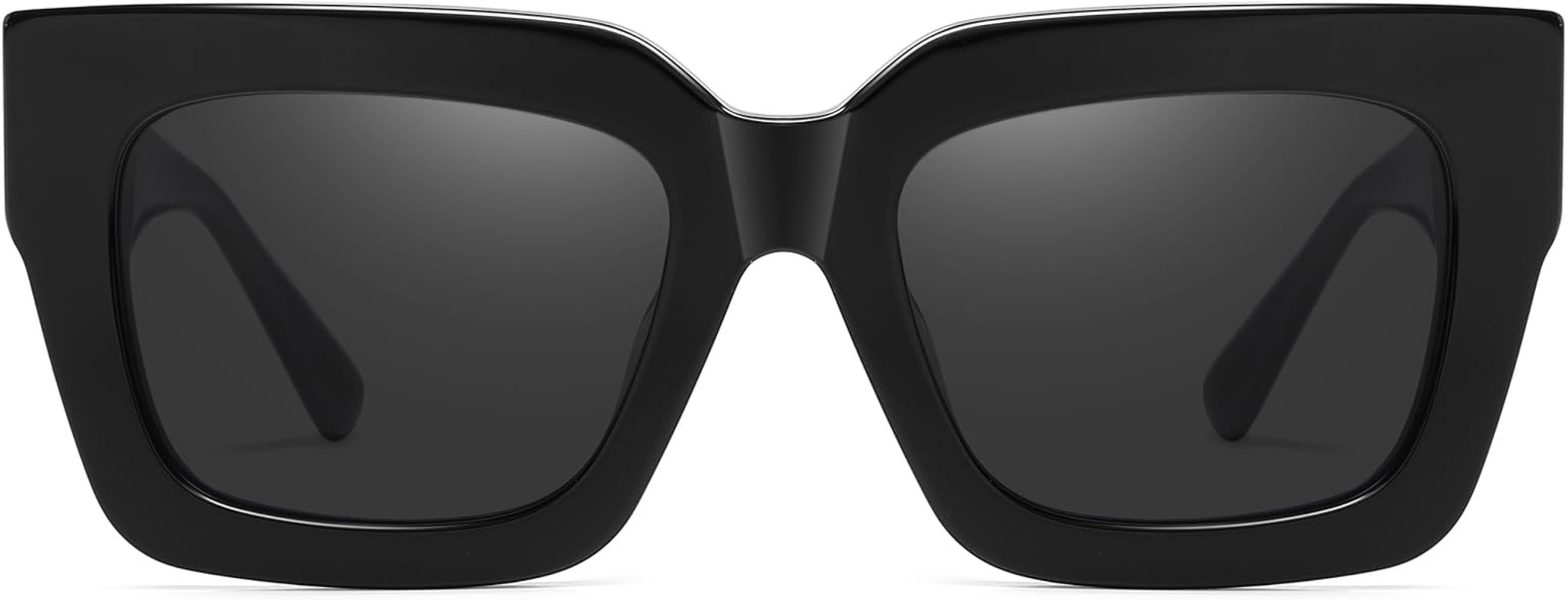 DUCO Trendy Square Sunglasses for Women Polarized Sunglasses UV400 Protection Sun Glasses Acetate... | Amazon (US)