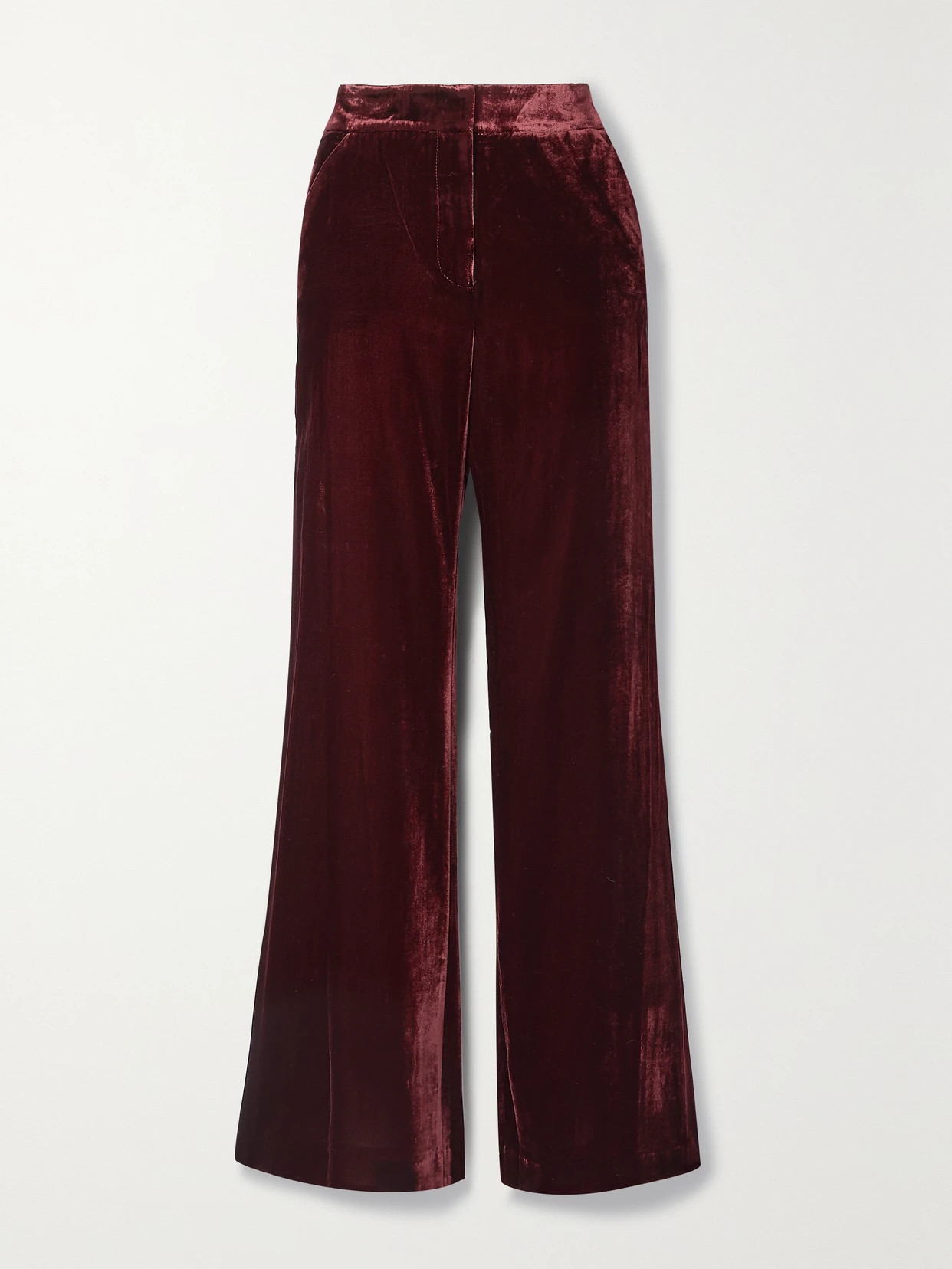 Veronica Beard - Lebone Velvet Flared Pants - US6 | NET-A-PORTER (US)