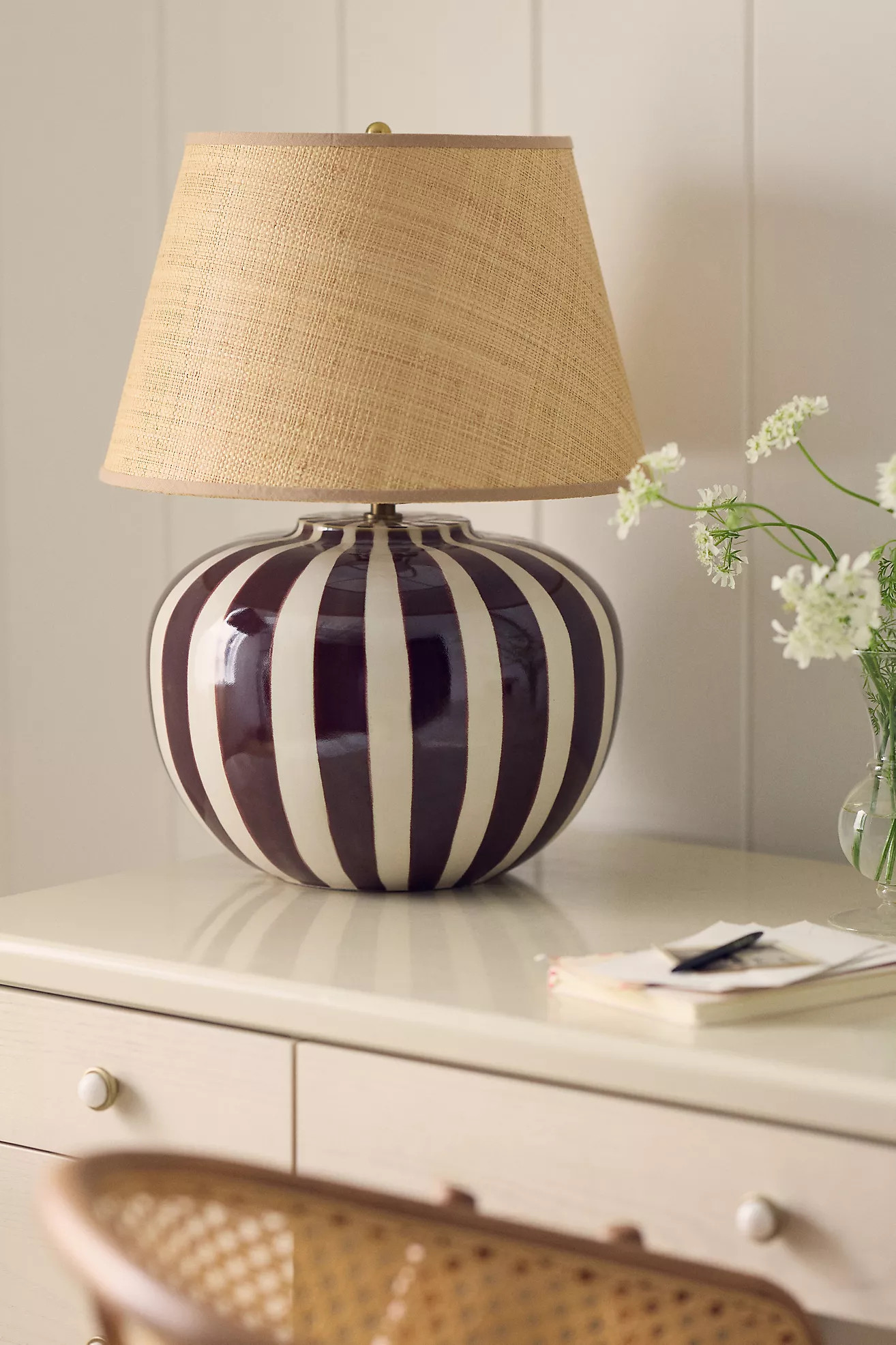 Lys Striped Ceramic Table Lamp Base | Anthropologie (US)