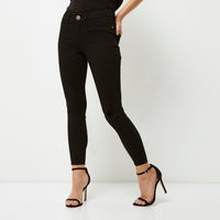 River Island Womens Petite Black Molly Mid Rise Skinny Jeans | River Island UK & IE
