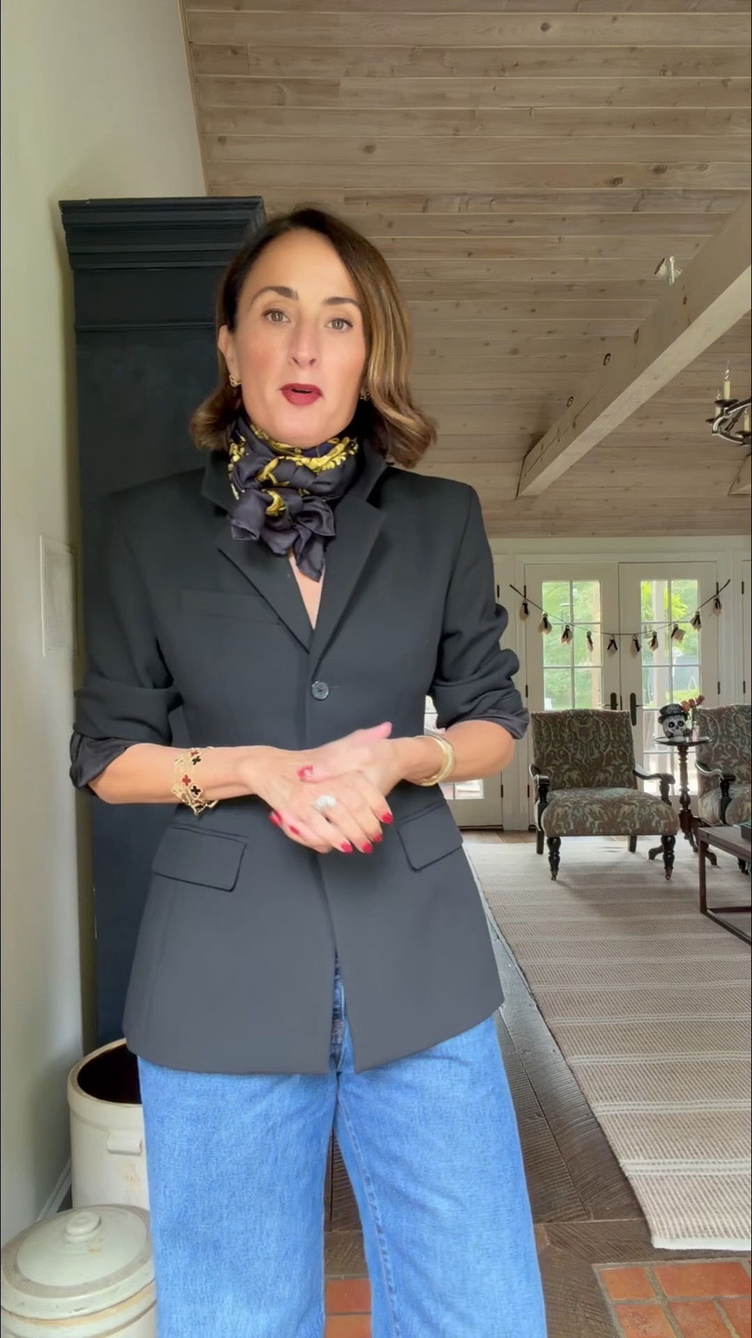 The one thing I always pack is this blazer. So easy to wear day to night.