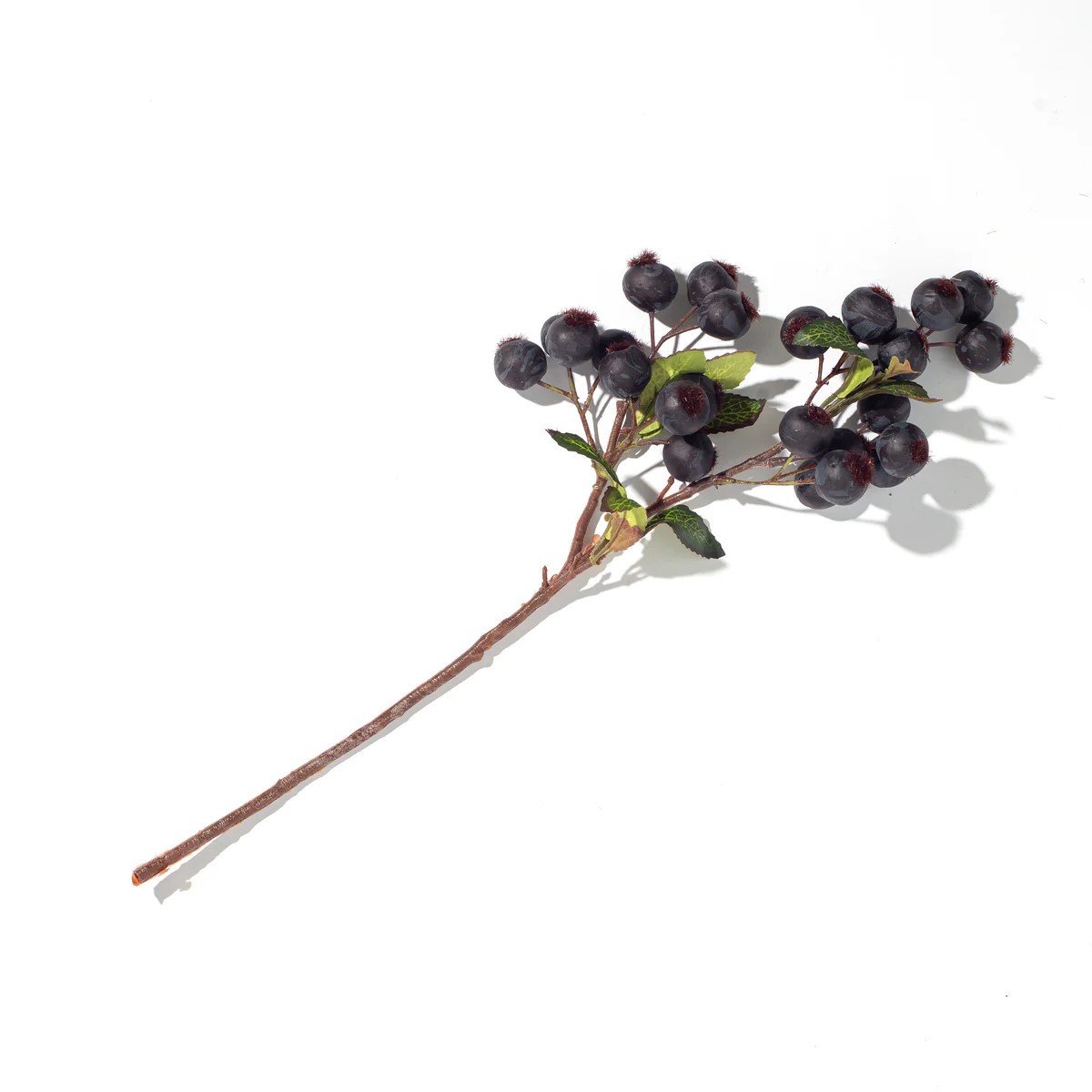 Plum Faux Botanical Goose Berry Branch Spray with Wired Stem | Darby Creek Trading