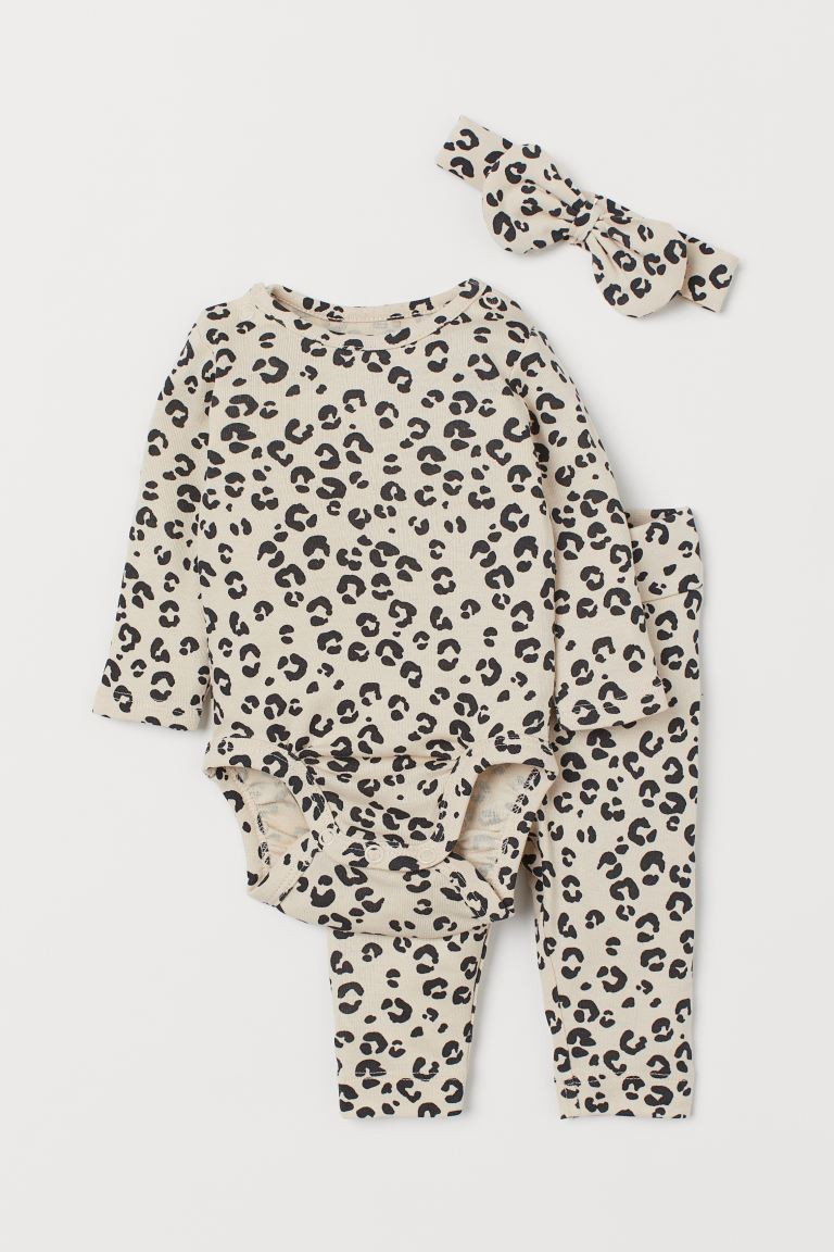 3-piece Cotton Jersey Set | H&M (US + CA)