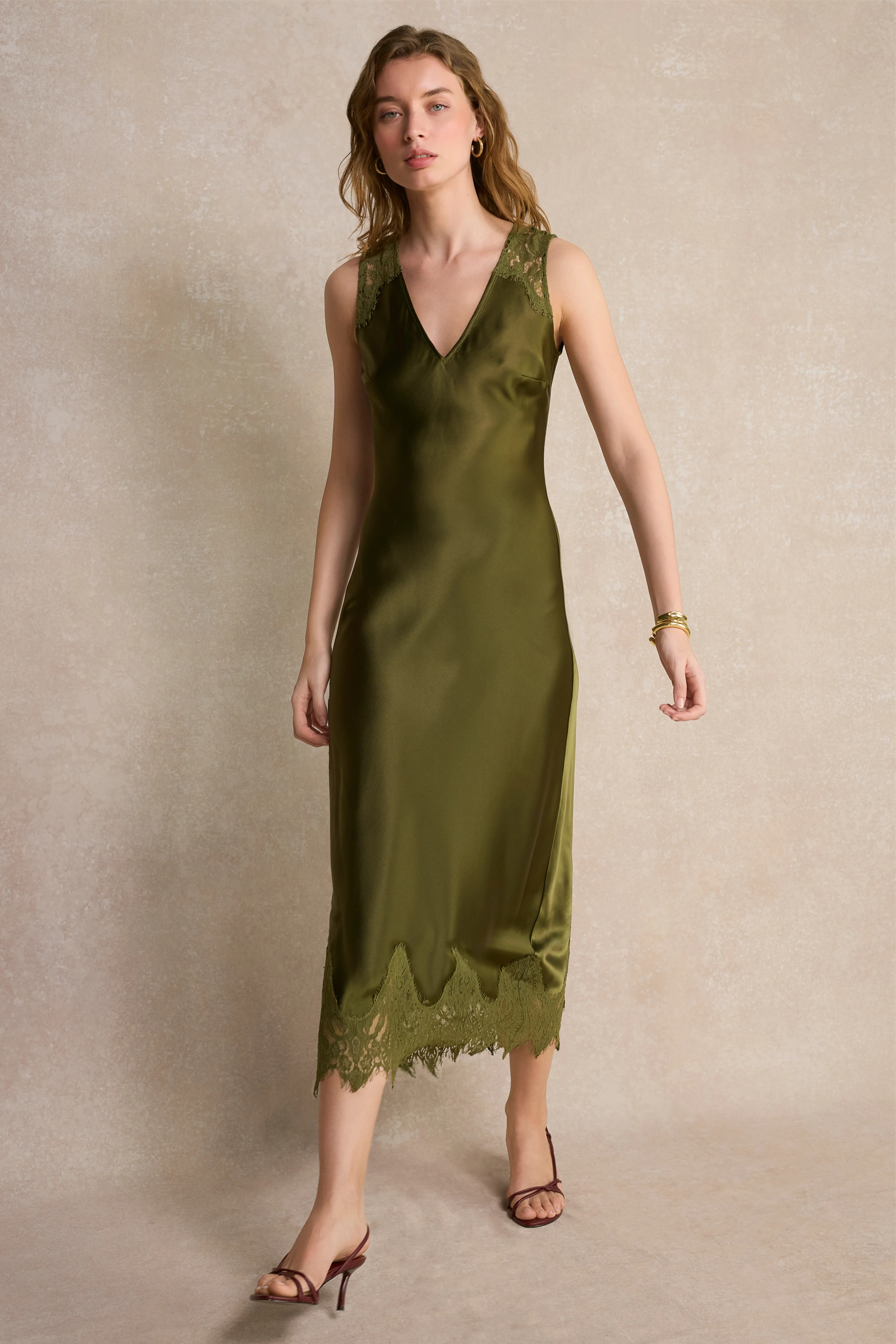 Amelie Dress - Olive Green | WYSE London
