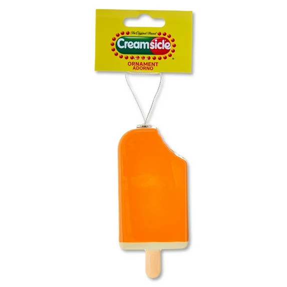Popsicle Creamsicle Christmas Ornament, 4 Inches Tall, Orange and White, Plastic, Collectible, by... | Walmart (US)