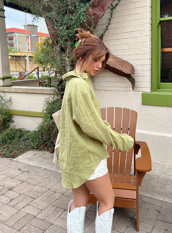 Mahalia Shirt Green | Princess Polly US
