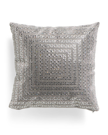 16x16 Beaded Pillow | TJ Maxx