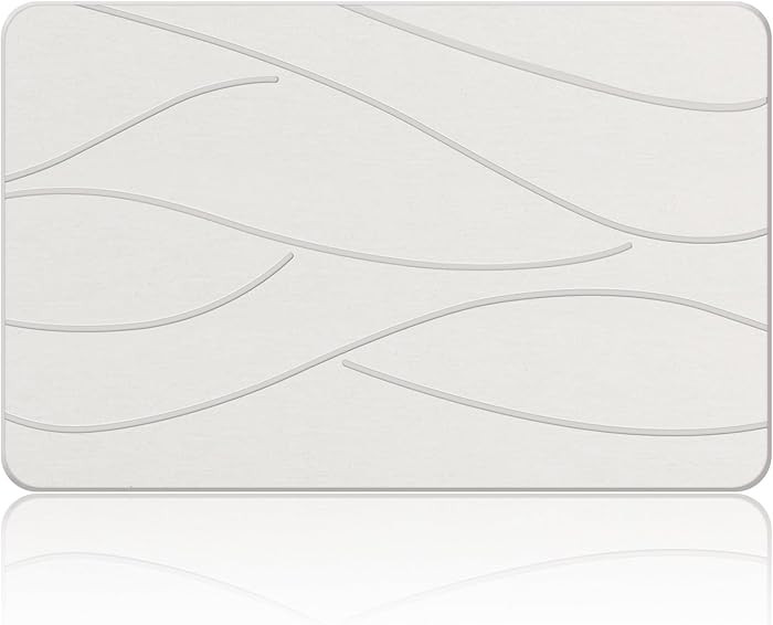 Stone Bath Mat Diatomaceous Earth Shower Mat Non-Slip Super Absorbent Diatomite Stone Bath Mats f... | Amazon (US)