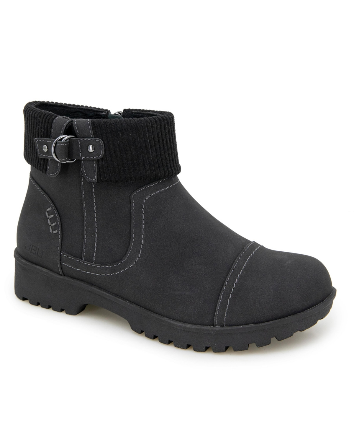 Jbu Women's Karissa Encore Water Resistant Round Toe Booties - Black | Macy's