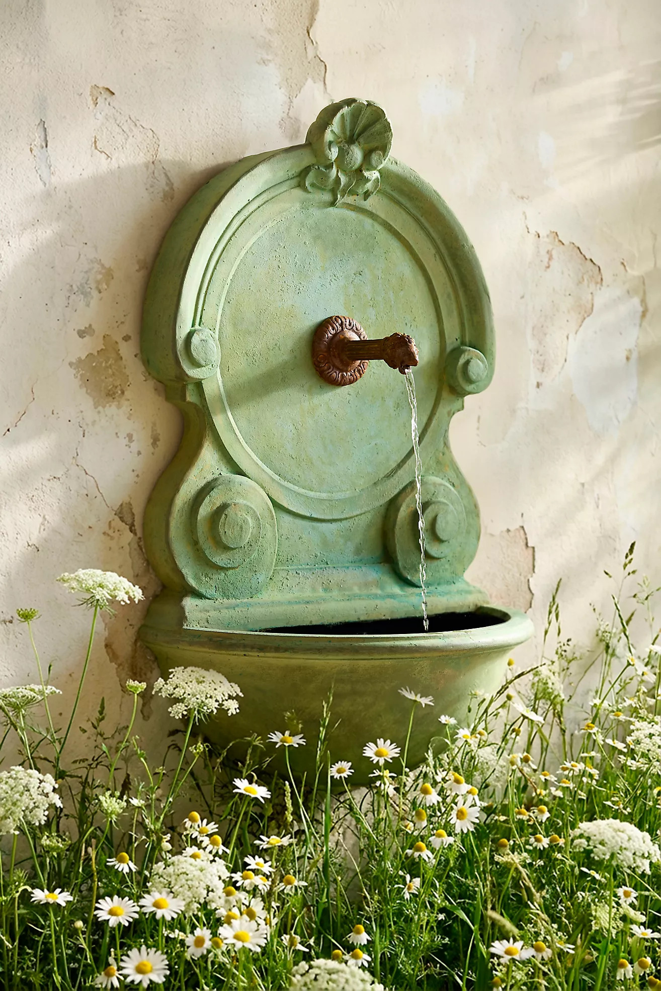 Circular Stone Wall Fountain | Anthropologie (US)