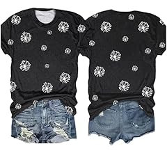 Women's Vintage Flowers Shirt Casual Boho Floral Printed T-Shirt Sunflower Wildflowers Graphic Te... | Amazon (US)