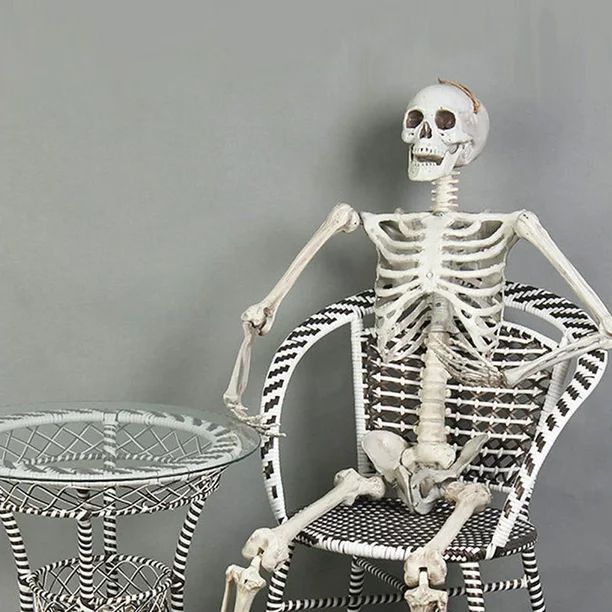5.6FT Poseable Halloween Skeleton Full Body Life-Size Skeleton Prop Halloween Outdoor Yard Haunte... | Walmart (US)