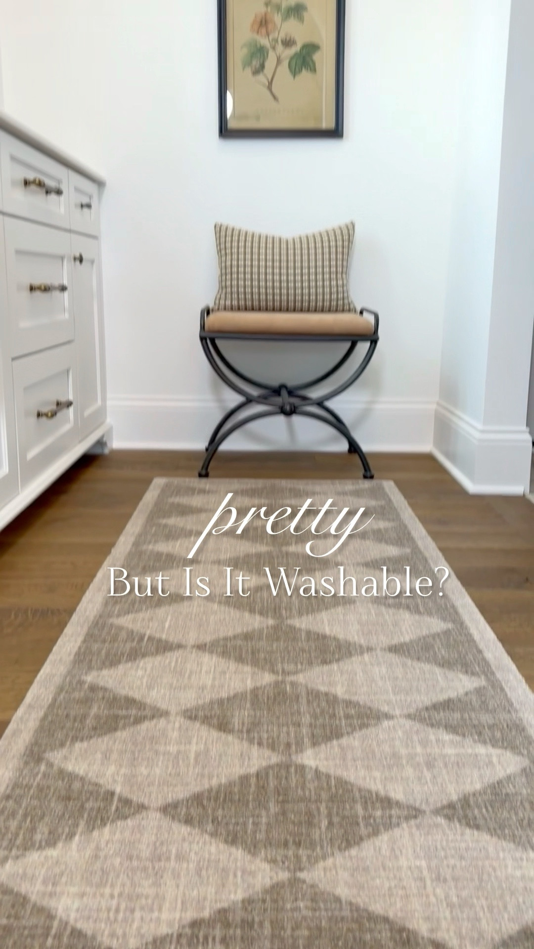 It’s so pretty, but it’s also washable! That’s great for high traffic areas, like a kitchen. I love the neutral diamond pattern on this runner rug, but it’s also available in black. It’s at a great price point, but is also on sale. Perfect for spring and summer!

#LTKSeasonal #LTKHome #LTKSaleAlert