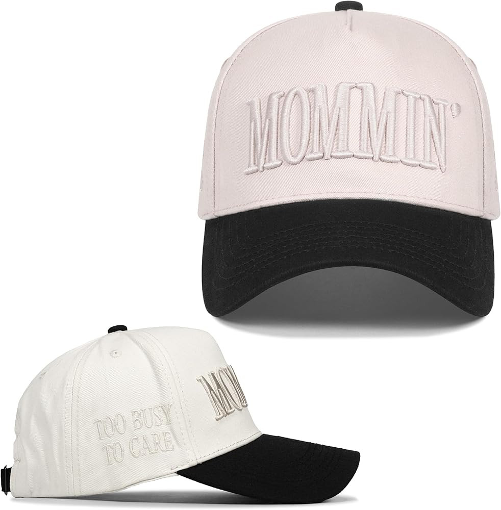 Mommin Trucker Hat for Women，Vintage Embroidered Baseball Cap，Mom Essentials Funny Gifts for ... | Amazon (US)
