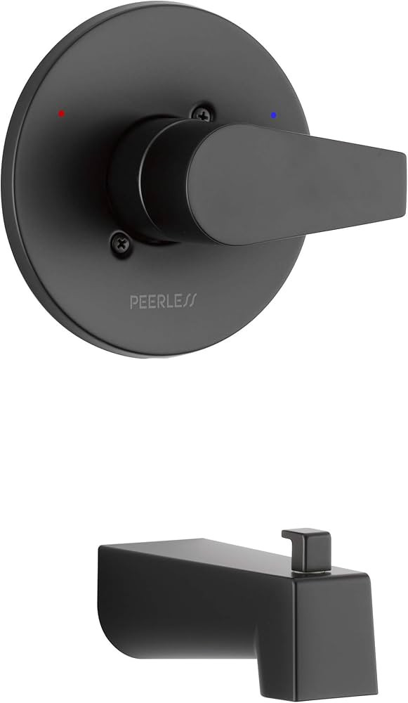 DELTA FAUCET Peerless PTT14119-BL Xander Trim Kit Tub Only, Matte Black | Amazon (US)