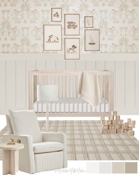Nursery decor mood board, nursery design ideas, gender neutral baby room, neutral nursery design inspiration, crib #nurseryy

#LTKKids #LTKBaby #LTKHome