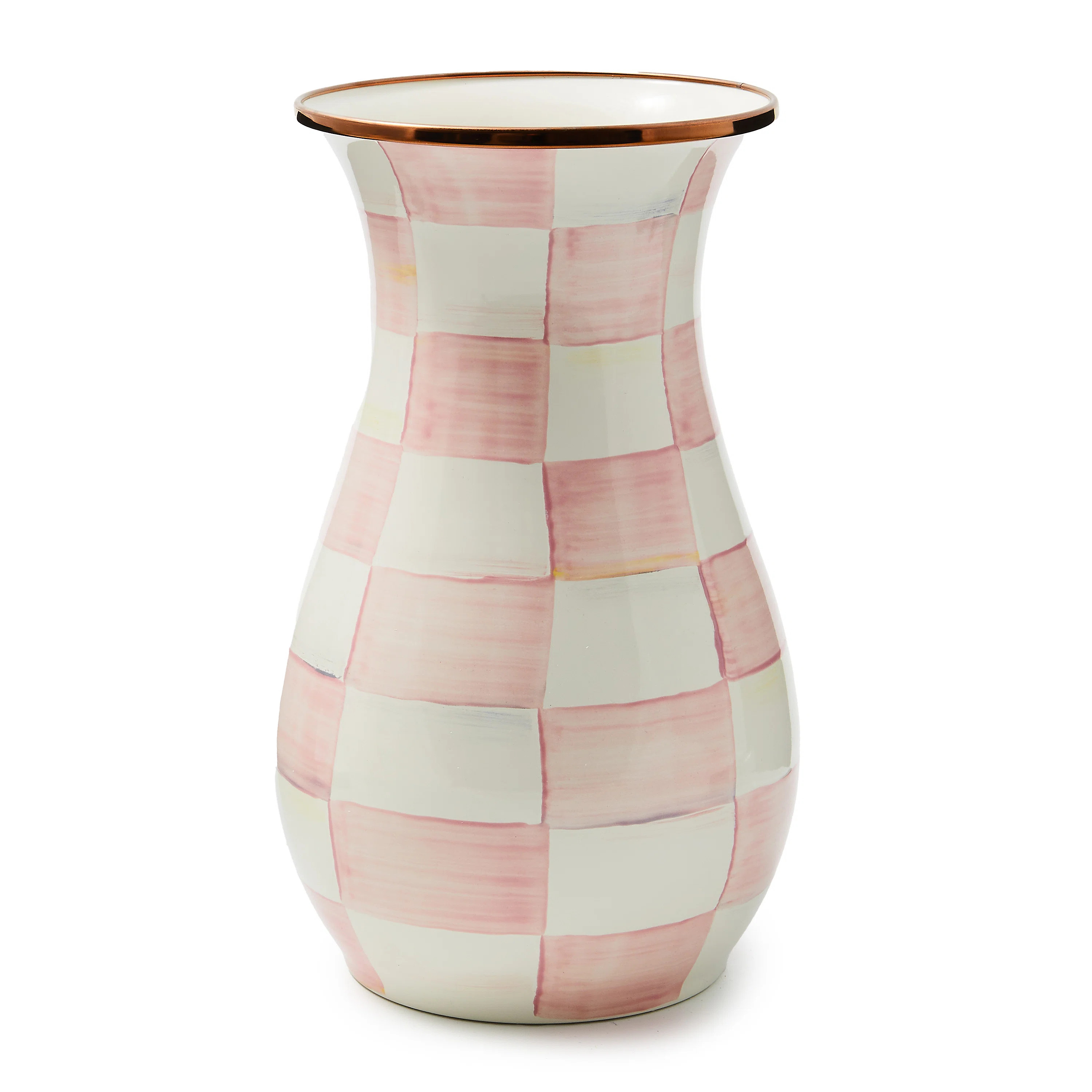 MacKenzie-Childs Rosy Check Tall Vase | Wayfair | Wayfair North America