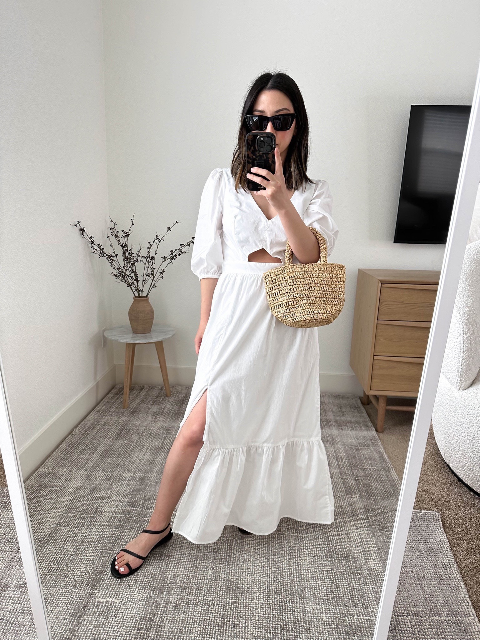 french connection beach dress French Connection Whisper Sleeveless Dress - Summer White main image 1