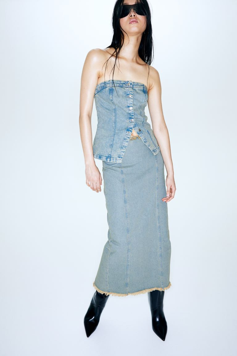 Denim Bandeau Top | H&M (US + CA)