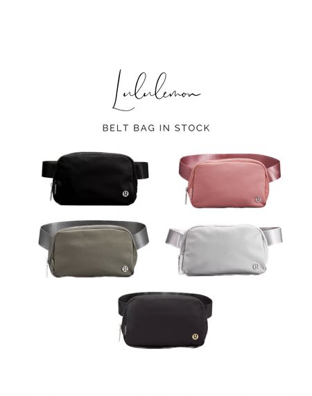 Lululemon belt bag in stock in 5 colors! Love the black with gold accents 😍


#LTKunder50 #LTKitbag #LTKFind