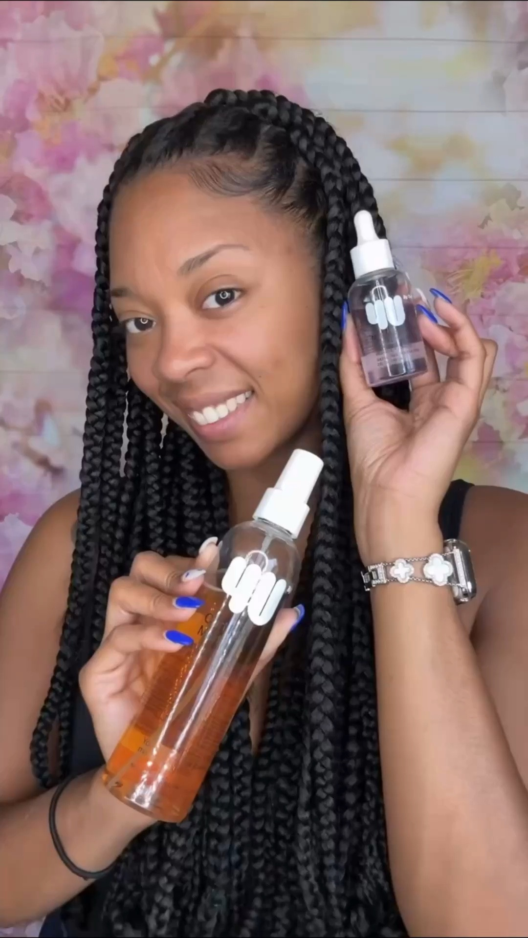 Style REMIX & REFRESH with 4U by Tia  

After vacation, I created a new frontal design for my box braid style (mini-twists!). Protective styles work great while traveling because they are low-maintenance and help shield your natural hair from the elements. However, you can take your healthy hair habits even further by using 4U! Here’s how I used the Multi-use Hair Oil & Curl Refresher Mist to refresh my hair and extend my style! 

Fun facts: 
🌟4U Multi-use oil has the nutrients to promote healthy hair growth and protect your roots & scalp
🌟4U Curl Refresher spray provides hydration & UV protection to safeguard your hair from the sun
🌟My go-to style while in braids is the traditional half-up half-down

⁉️How do you maintain your protective style?

#LTKBeauty