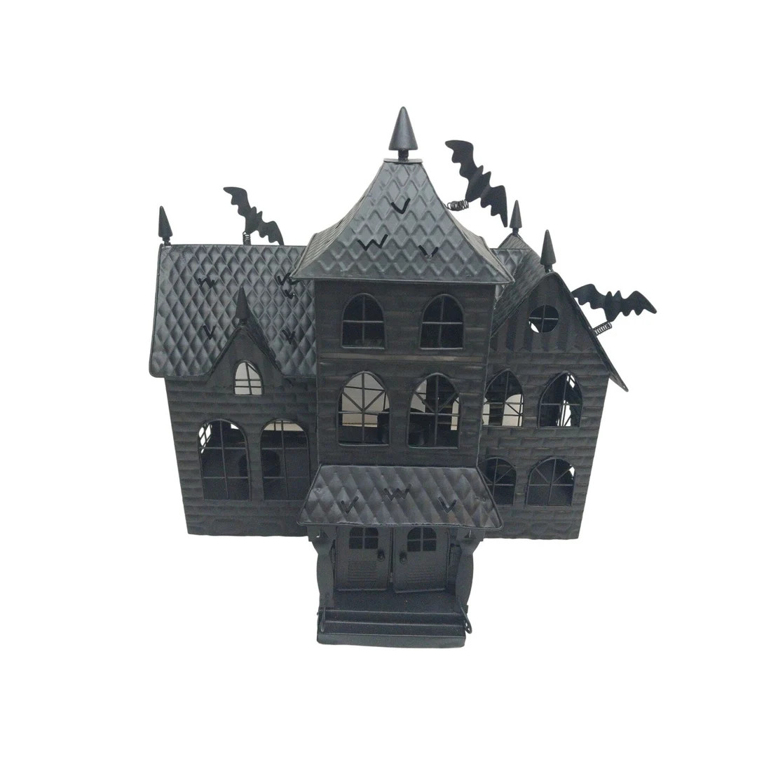 Yankee Candle Boney Bunch Black Metal Haunted House Tea Light Candle Holder Bats - Etsy | Etsy (US)