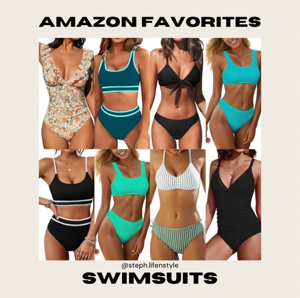 Who else is ready for spring break vacay!!??? 
Here’s some of my favorite Amazon swimsuits!! 🤩
#amazon #swim #swimsuits #bikini #onepiece #vacationmode #beach #pool #vacation #spring #springbreak 

#LTKSwim #LTKTravel #LTKFindsUnder100

#LTKTravel #LTKSwim #LTKFindsUnder100