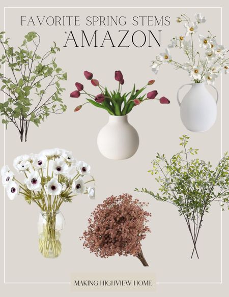 Amazon spring stem round up!! These have always been some of my favorite florals for this time of year! 

#LTKSeasonal #LTKstyletip #LTKhome
