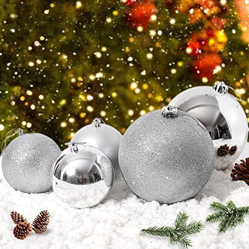 Benjia Extra Large Size Outdoor Christmas Ornaments, Oversized Huge Big Shatterproof Xmas Christm... | Amazon (US)