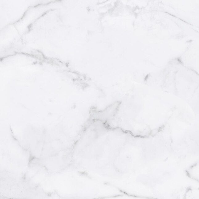 Viena Bianco Calacata White 12-in x 12-in Glazed Ceramic Marble Look Floor and Wall Tile Lowes.co... | Lowe's