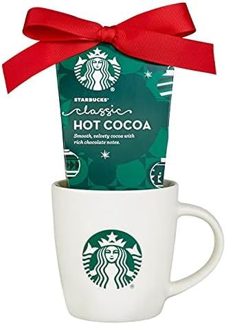 Starbucks Classic Hot Chocolate Cocoa Gift Set, Includes Ceramic Mug and Classic Mix Hot Cocoa | Amazon (US)