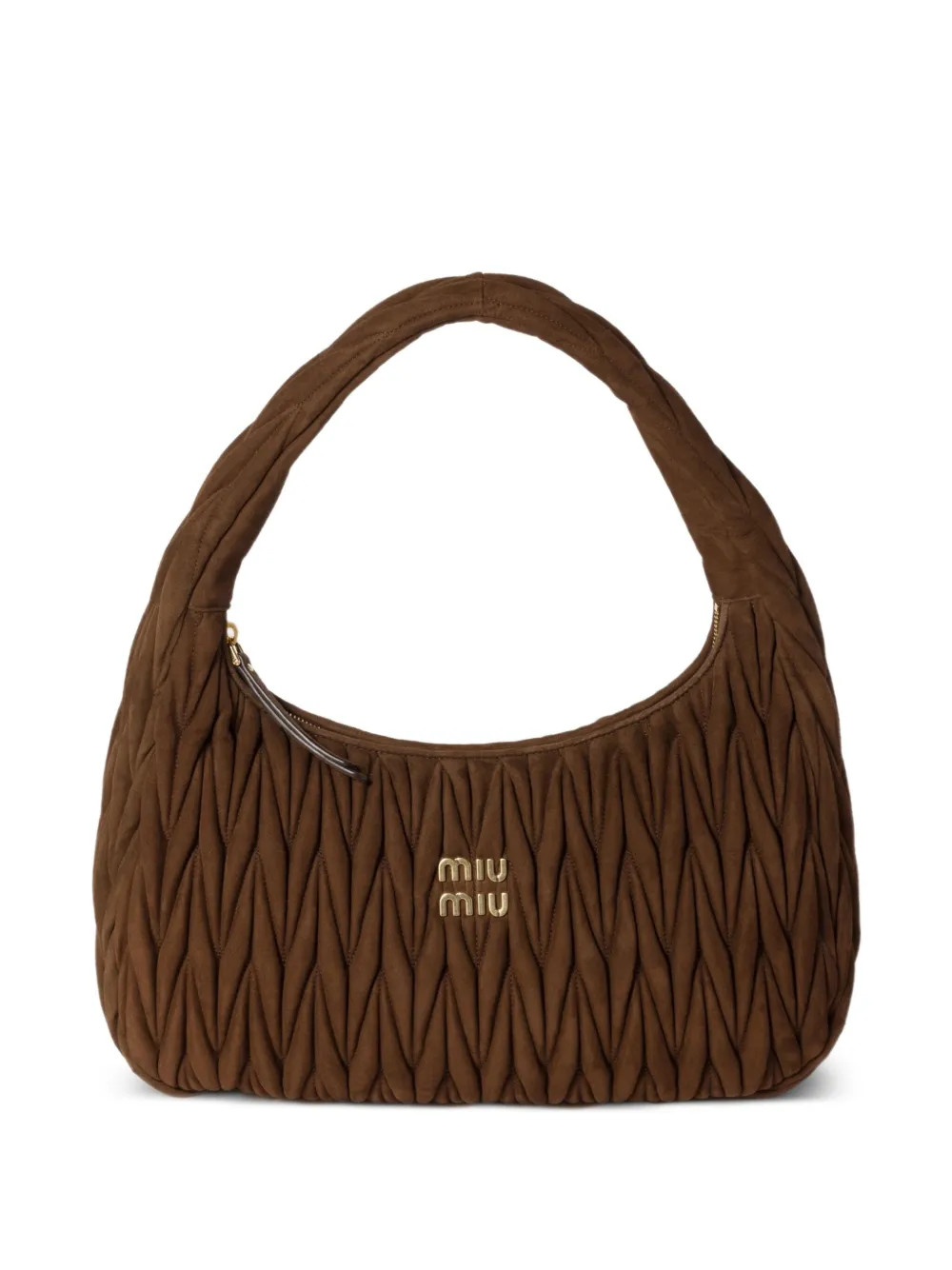 Miu Miu Wander Matelassé Shoulder Bag | Brown | FARFETCH BE | Farfetch Global